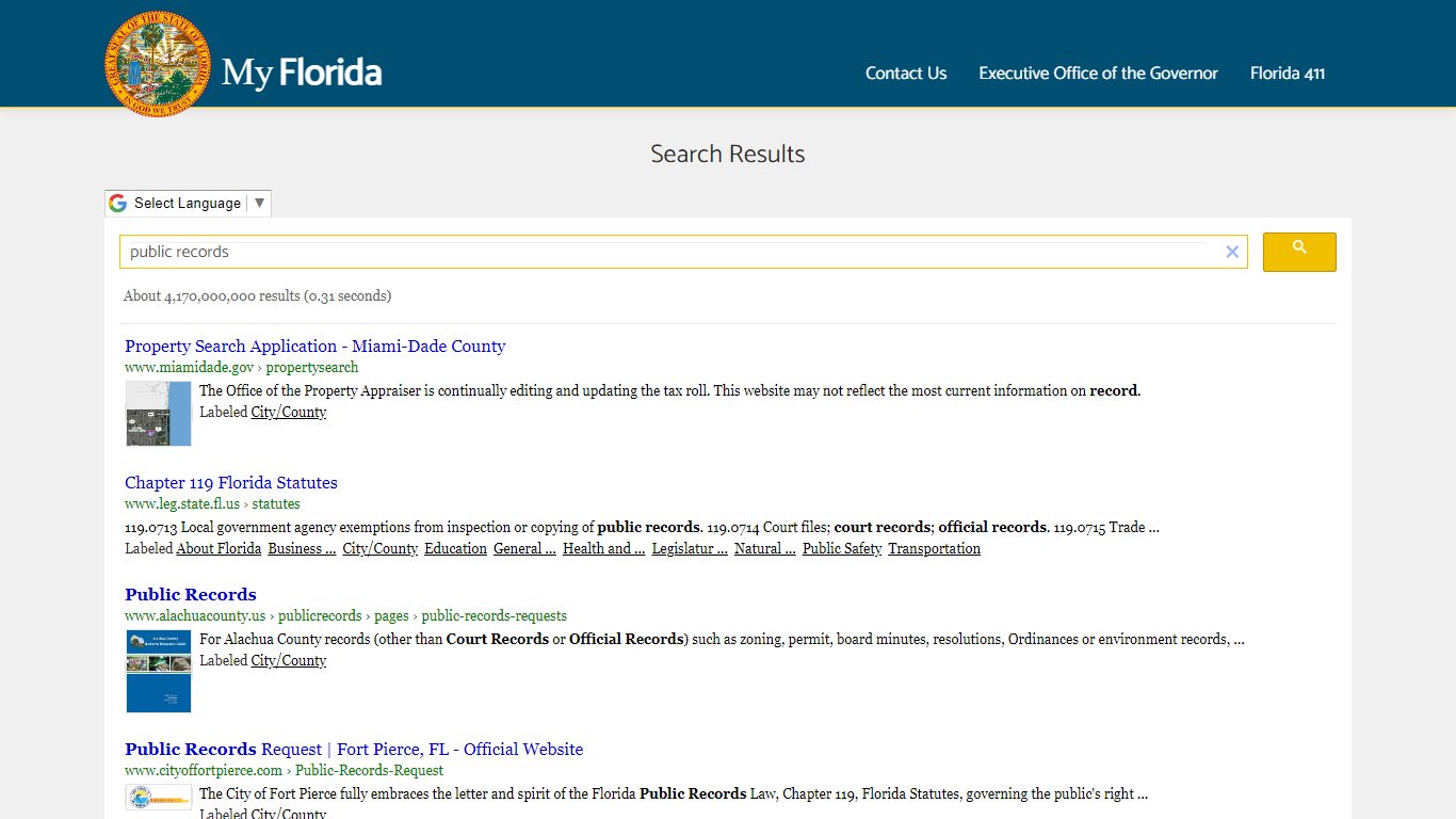 MyFlorida.com - The Official Portal of the State of Florida